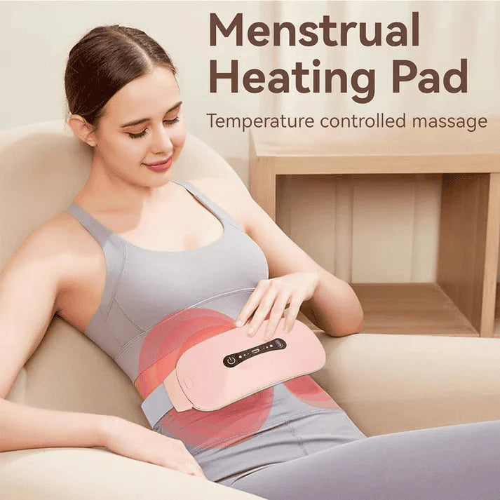 Period Pain Relief Belt with Heat & Massage (Rechargeable)