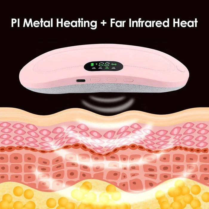 Period Pain Relief Belt with Heat & Massage (Rechargeable)