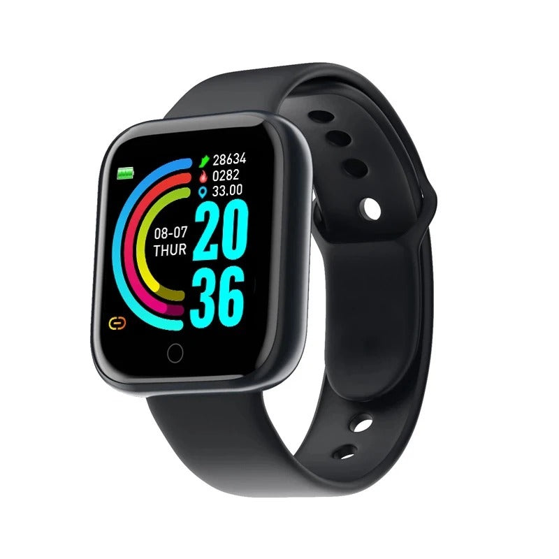 Muzax Smart Fitness Watch - Bluetooth Wellness Tracker with Music Control for Android & iOS