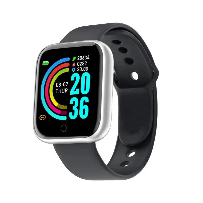 Muzax Smart Fitness Watch - Bluetooth Wellness Tracker with Music Control for Android & iOS