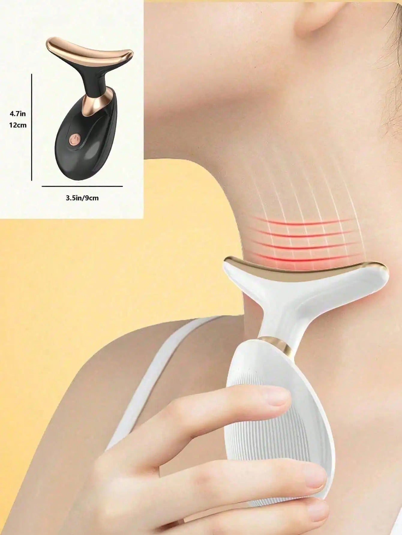 Muzax Facial Sculpting and Neck Firming Device - Multi-Mode Microcurrent Massager