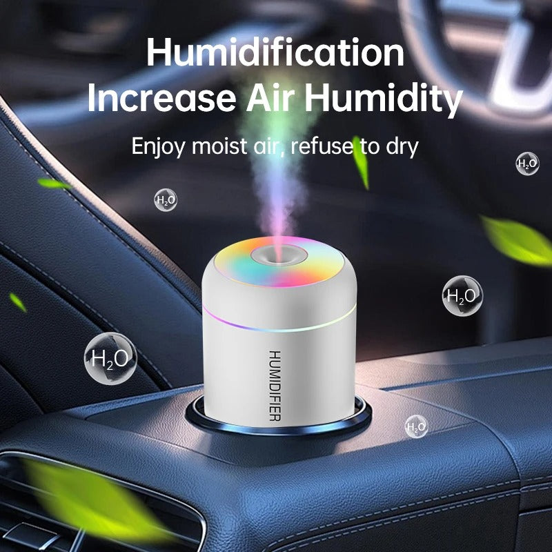 Muzax 180ml USB Electric Air Humidifier and Aroma Diffuser with LED Light
