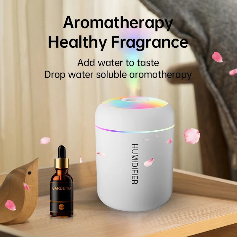 Muzax 180ml USB Electric Air Humidifier and Aroma Diffuser with LED Light