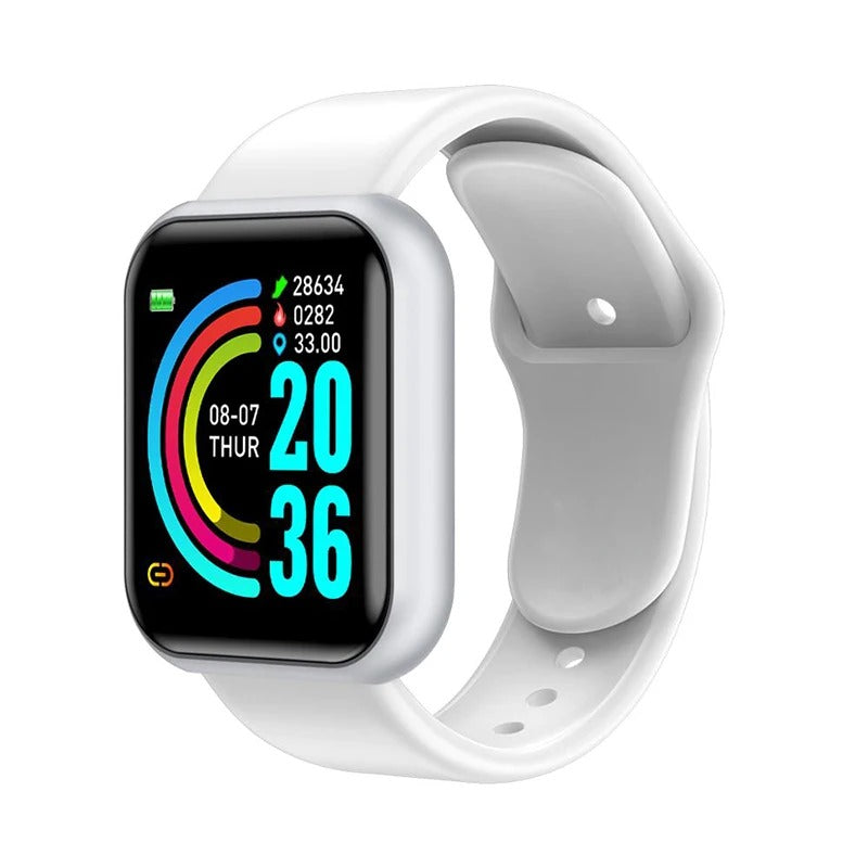 Muzax Smart Fitness Watch - Bluetooth Wellness Tracker with Music Control for Android & iOS