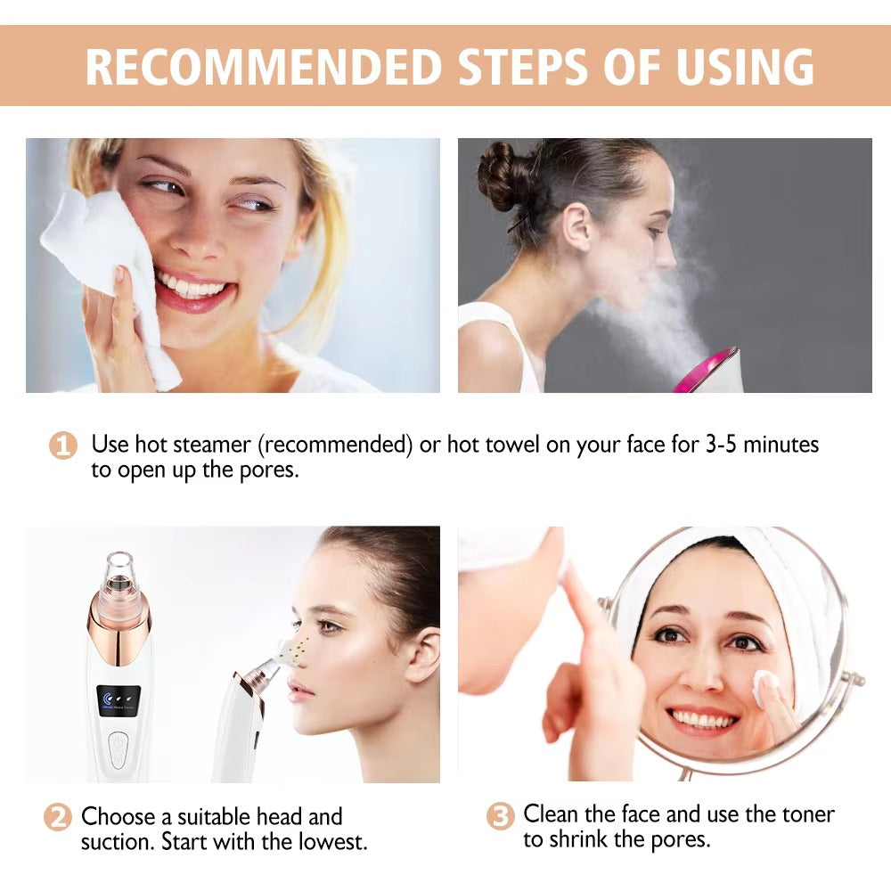 Blackhead Remover Machine – Deep Cleaning Vacuum for Acne & Pores | Skin Care Tool